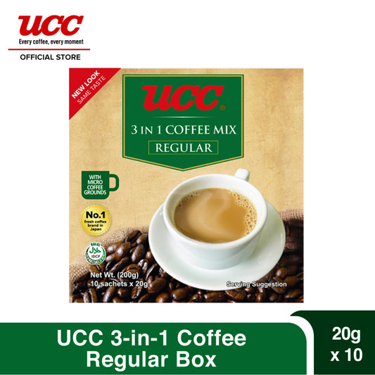 UCC 3-in-1 Coffee Regular Box (20g x 10)