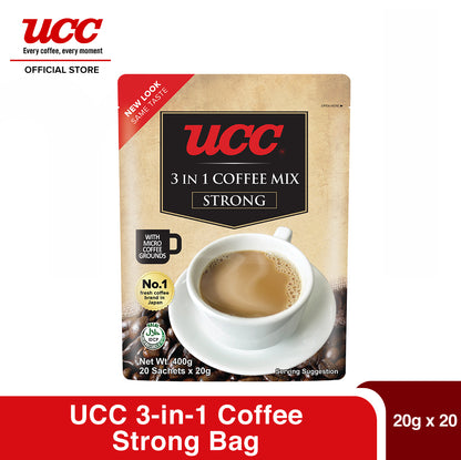 UCC 3-in-1 Coffee Strong Bag (20g x 20)