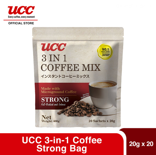 UCC 3-in-1 Coffee Strong Bag (20g x 20)