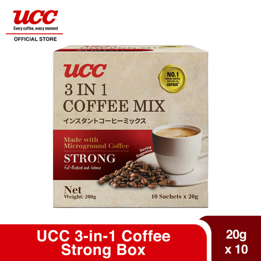 UCC 3-in-1 Coffee Strong Box (20g x 10)