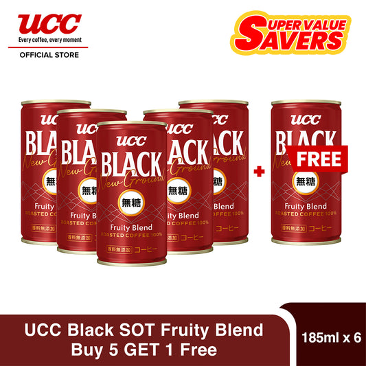 UCC Black SOT Fruity Blend 185g Buy 5 Get 1 FREE (Bundle of 6)