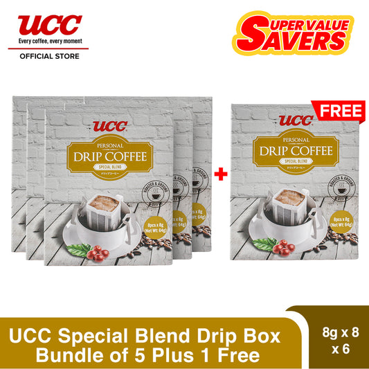 UCC Drip Coffee Special Blend Box  Bundle of 5 Plus 1 Free