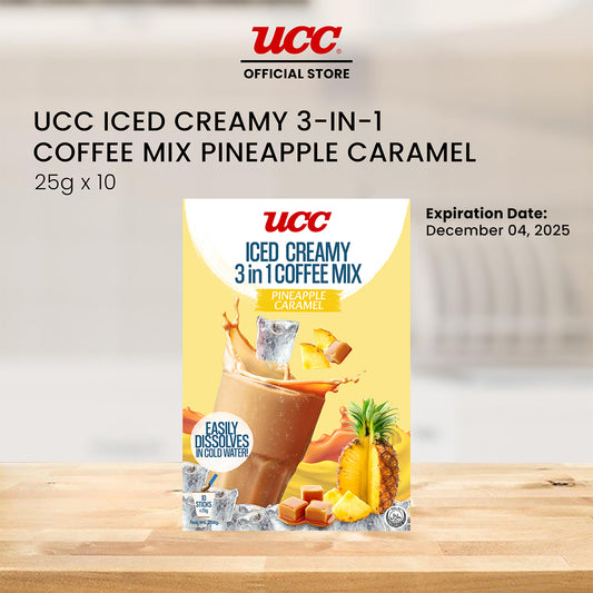 UCC Iced Creamy Fruity Pineapple Caramel 3-in-1 Coffee Mix