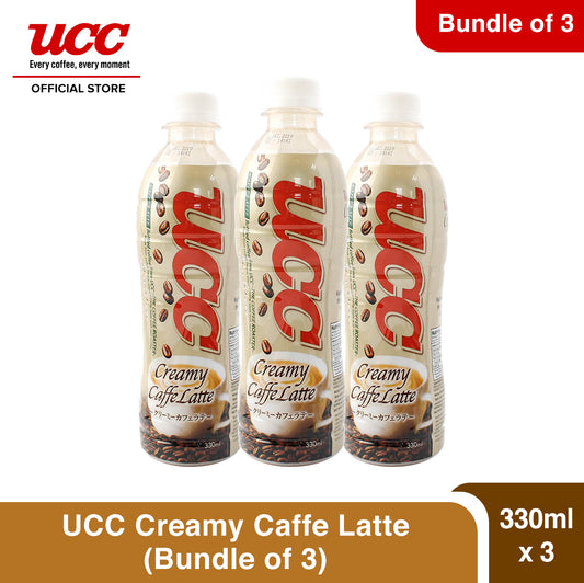 UCC Creamy Caffe Latte PET (330ml x 3)