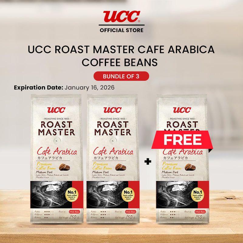 UCC Roast Master Café Arabica Coffee Beans 250g Buy 2, Get 1 Free