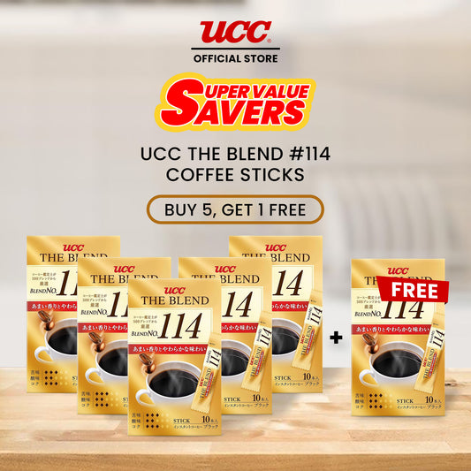 UCC Special Blend #114 Coffee Sticks Bundle of 5 Plus 1 Free