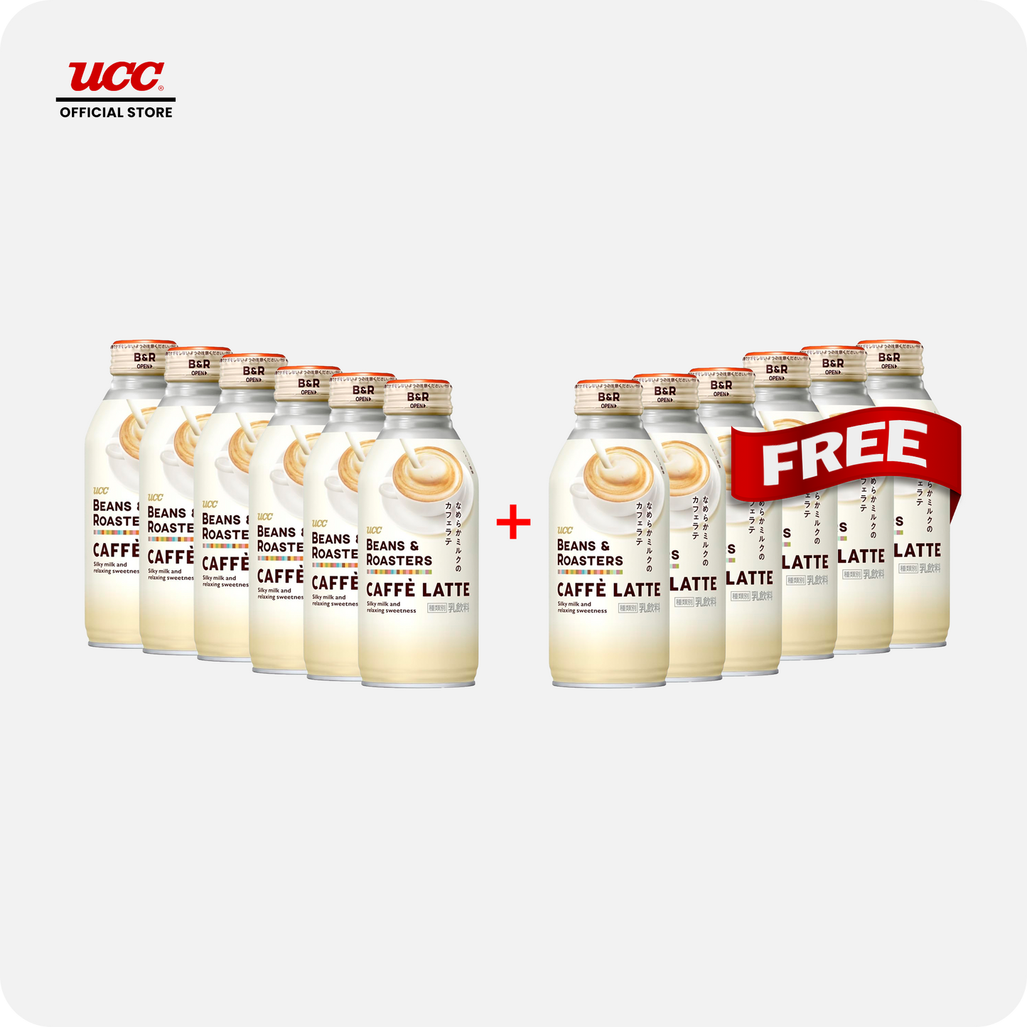 UCC Beans and Roasters Caffe Latte 375ml Buy 6 Get 6 Free