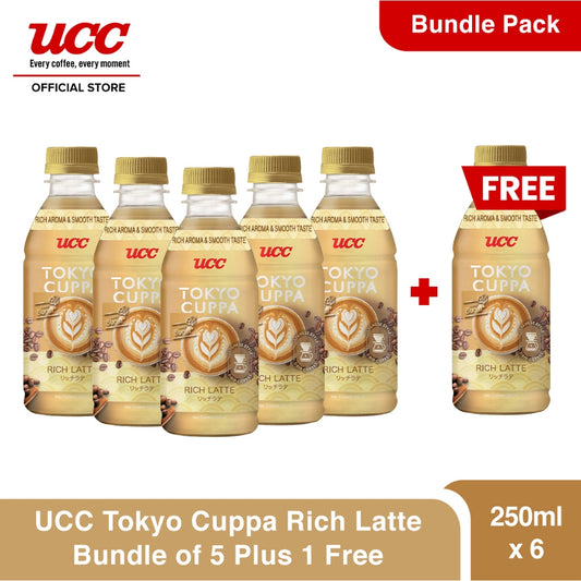 UCC Tokyo Cuppa Rich Latte Buy 5 Get 1 Free (Bundle of 6)