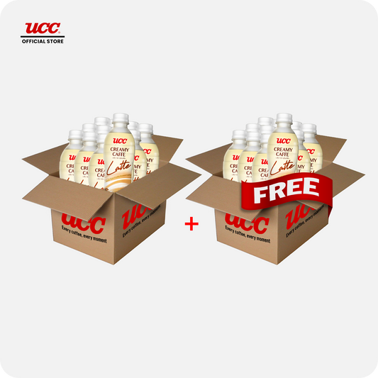 UCC Creamy Caffe Latte 330ml Buy 12 Get 12 Free