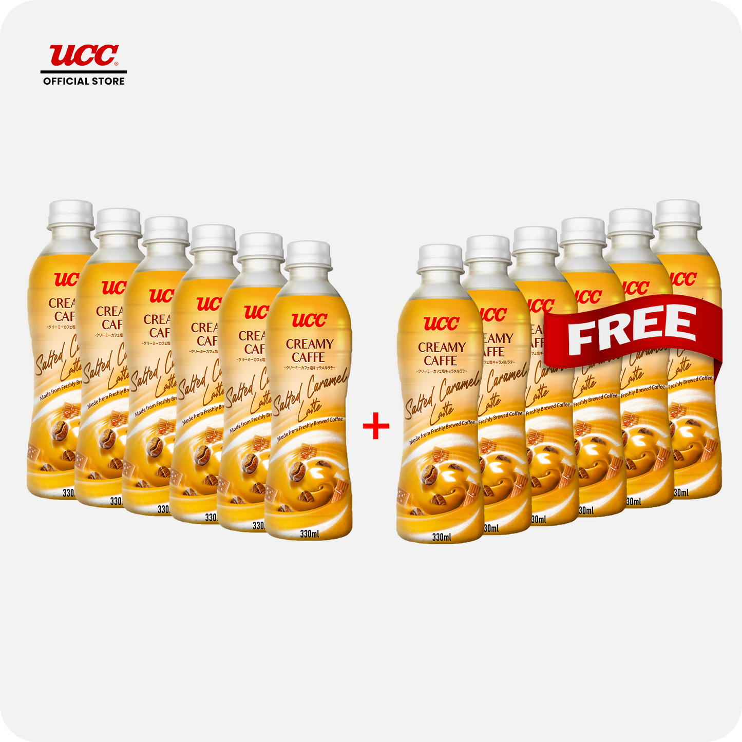 UCC Creamy Caffe Latte Salted Caramel 330ml Buy 6 Get 6 Free