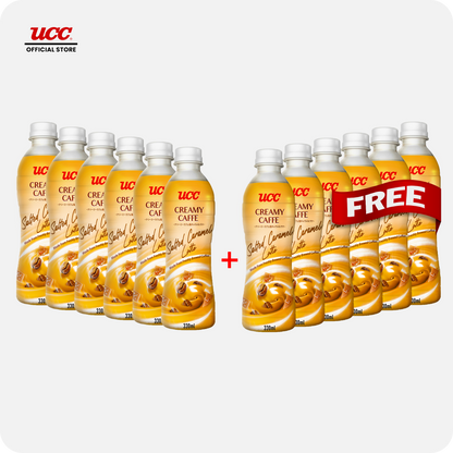 UCC Creamy Caffe Latte Salted Caramel 330ml Buy 6 Get 6 Free