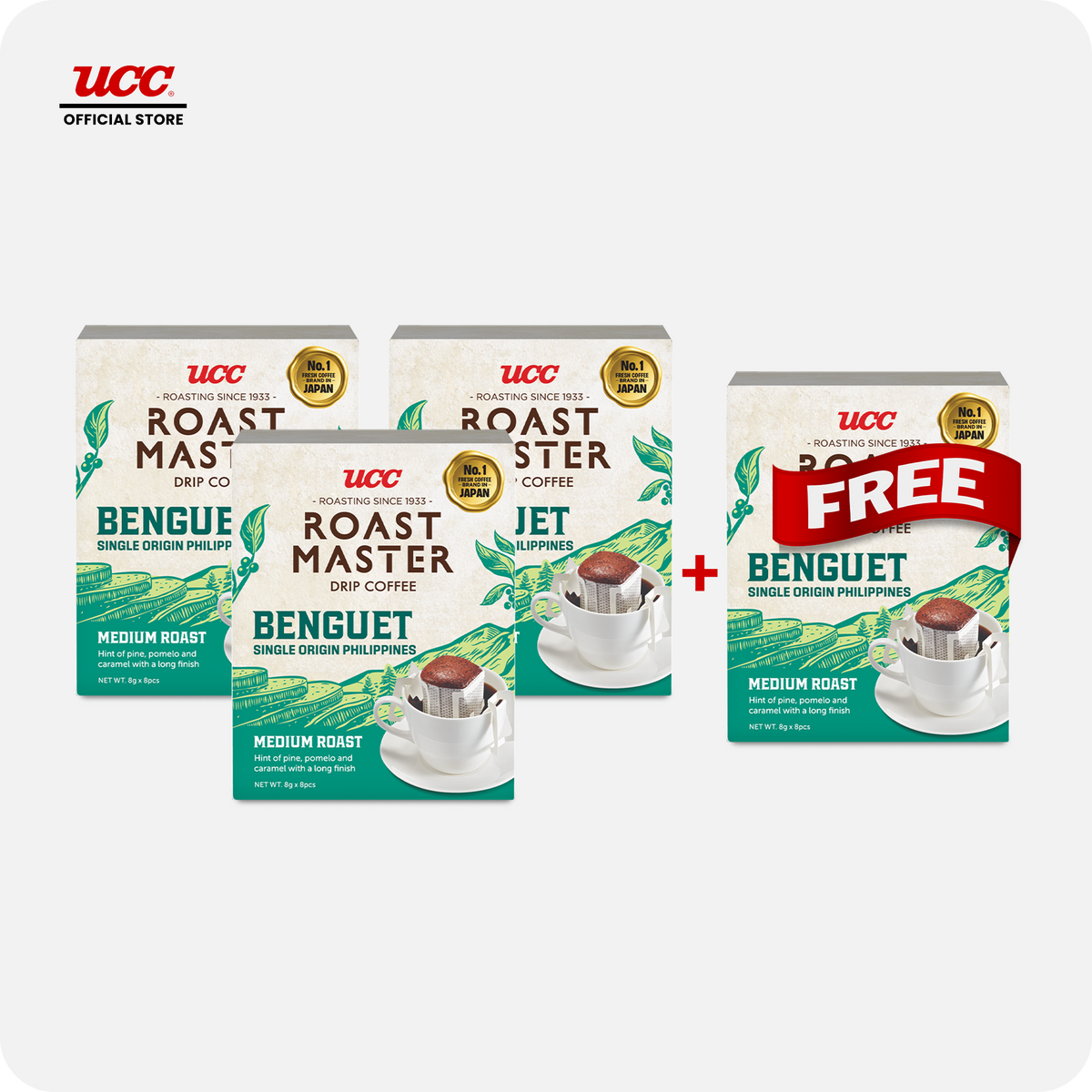 UCC Roast Master Drip Coffee Single Origin Benguet Buy 3 Get 1 FREE