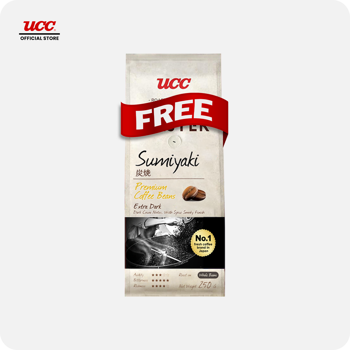 UCC Roast Master Sumiyaki Roasted Coffee Beans Buy 3 Get 1 FREE