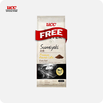 UCC Roast Master Sumiyaki Ground Roasted Coffee Buy 3 Get 1 FREE