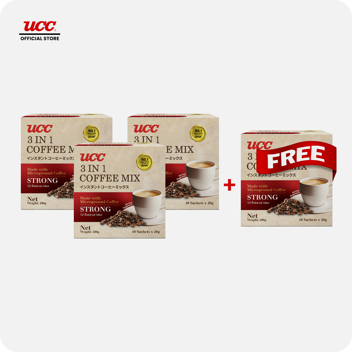 UCC 3in1 Coffee Strong Box Buy 3 Get 1 FREE
