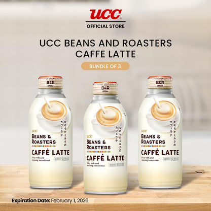 UCC Beans and Roasters Caffe Latte 375ml (Bundle of 3)