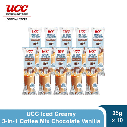 UCC Iced Creamy Chocolate Vanilla 3-in-1 Coffee Mix