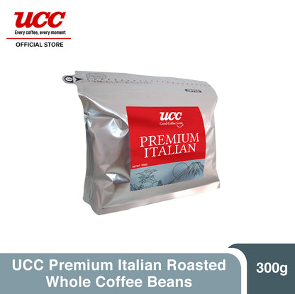 UCC Premium Italian Roasted Whole Coffee Beans 300g