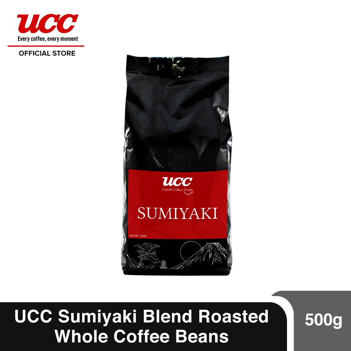 UCC Sumiyaki Roasted Whole Coffee Beans 500g