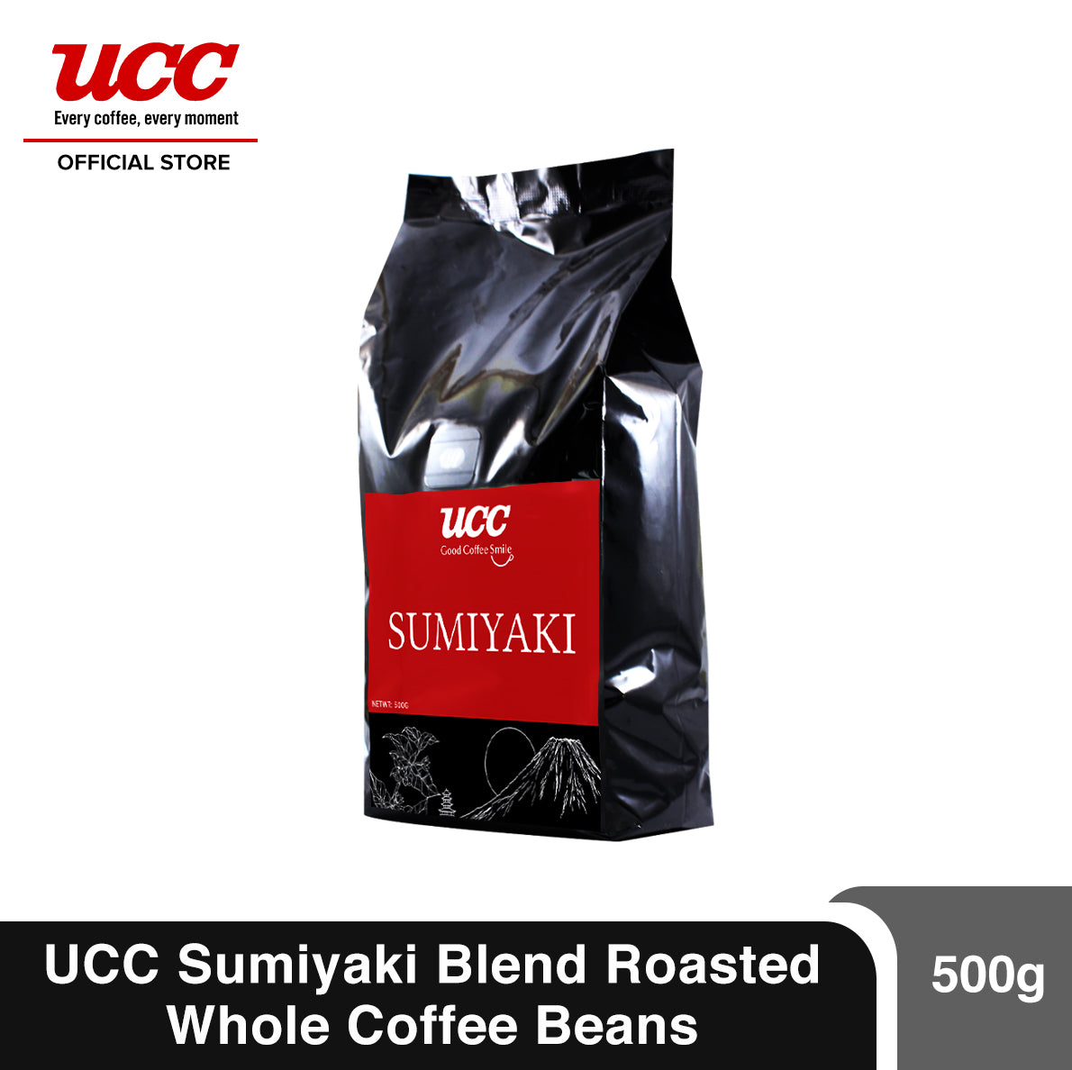 UCC Sumiyaki Roasted Whole Coffee Beans 500g
